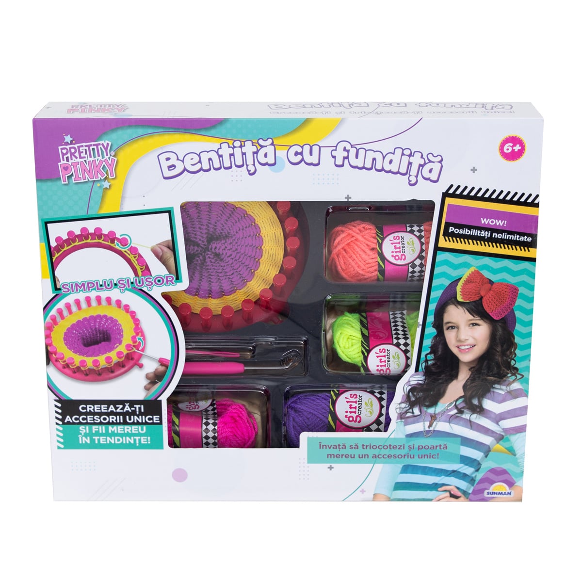 Set Bentita Tricotat Pretty Pinky | Joc Creativ