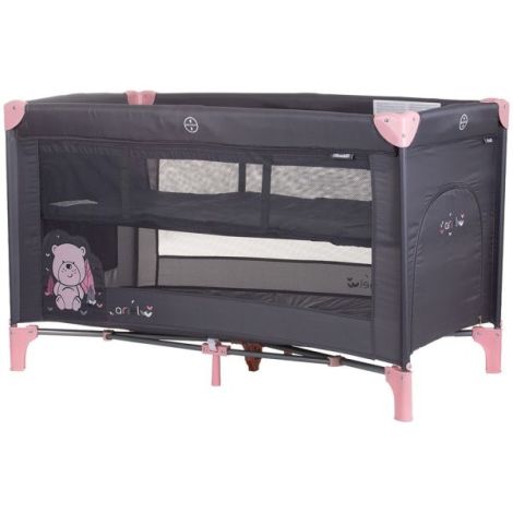 Patut pliabil Chipolino Ariel Flamingo 2 niveluri