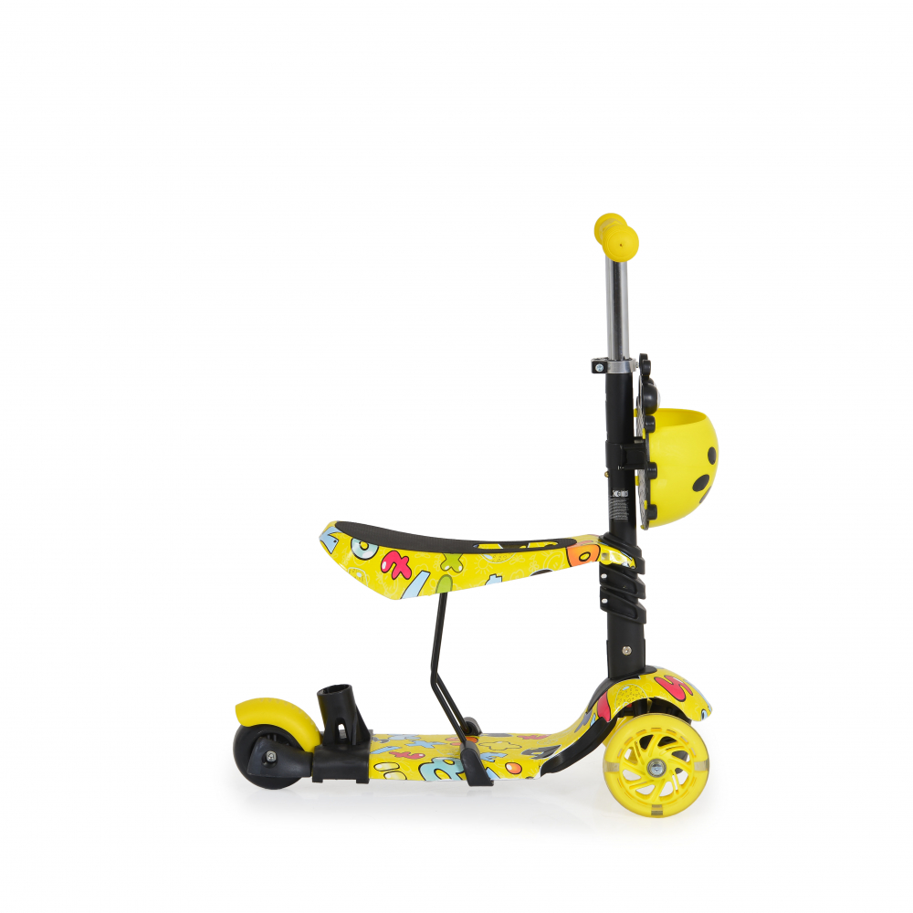 Trotineta 3in1 Moni Lollipop cu luminite - imagine 7