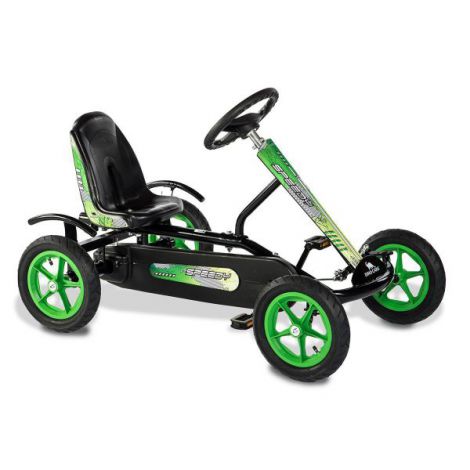 Dino Cars Speedy BF1 Kart Pedale Negru-Verde - imagine 2