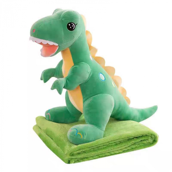 Set Dinozaur Plus și Pătură Krista, 2-în-1