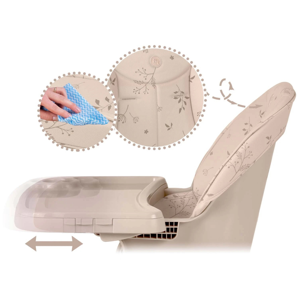 Scaun masa Nukido 3in1 multifuncțional Bej - imagine 5