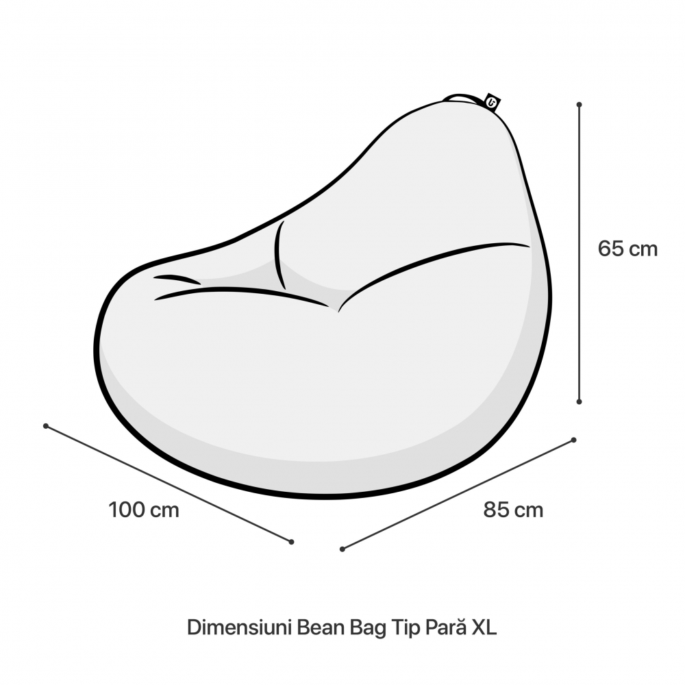 Fotoliu Puf Bean Bag Updeco Para XL