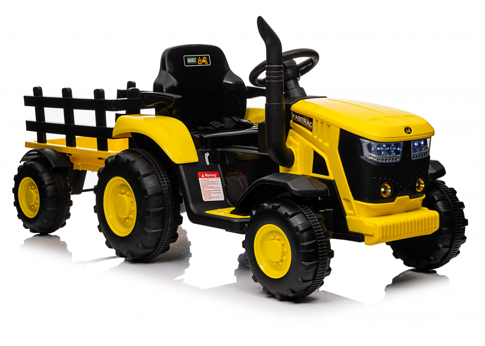 Tractor Nichiduta Track Yellow 12V Kids - imagine 5