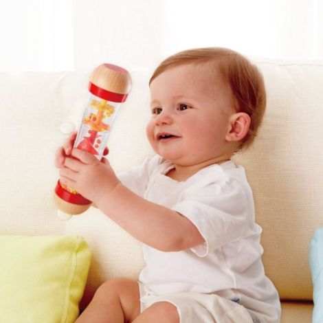 Hape Picaturi de Ploaie Rosu - Jucarie Lemn - imagine 3