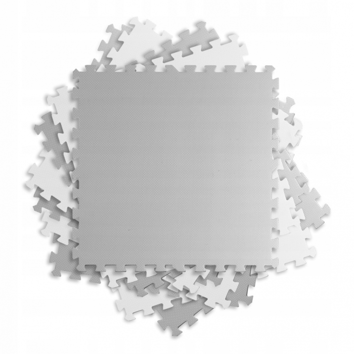 Salteluta joaca Ricokids 180x180 cm Puzzle Gri - imagine 2
