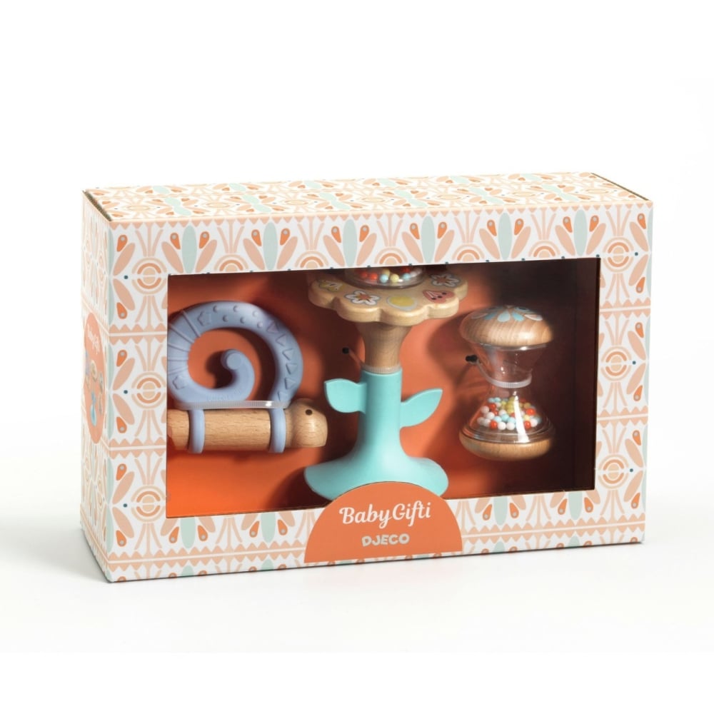 Set 3 jucării bebe Djeco | Stimulare senzorială