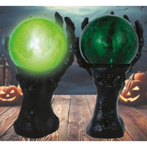 Glob Cristal Verde LED Guirca | Decor Halloween