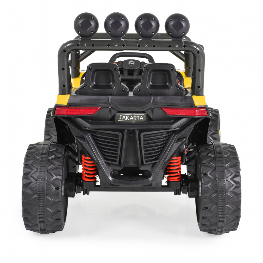 Moni Jakarta 4x4 12V, Masinuta Electrica Jeep, Galben - imagine 3