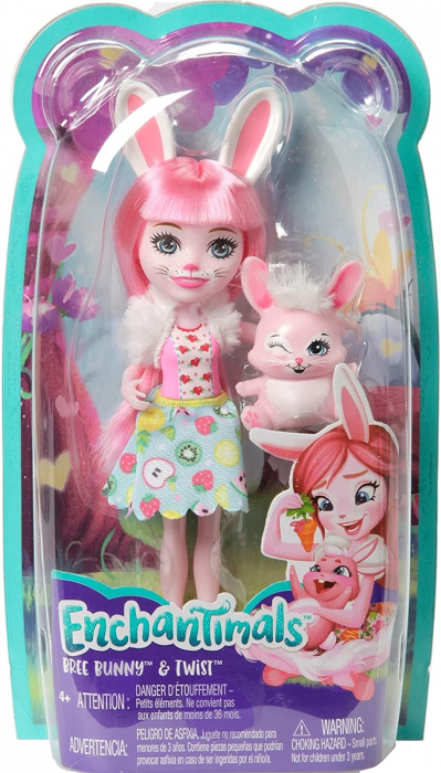 Enchantimals Bree Bunny & Twist Păpușă cu Animalută