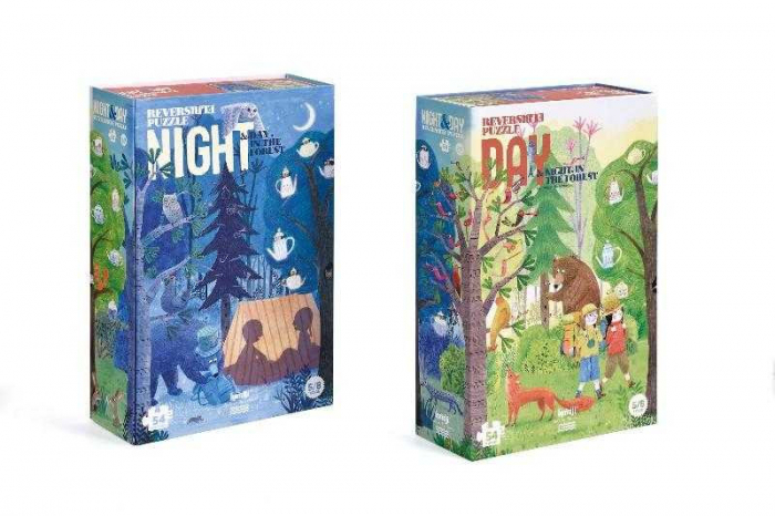 Puzzle Londji Reversibil Zi și Noapte | Joc Educativ Creativ