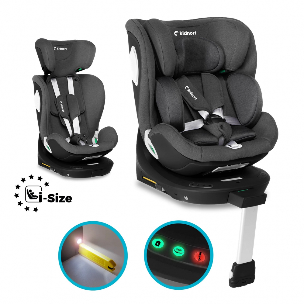 Scaun auto Kidnort 360° i-Size, Rotativ - imagine 9