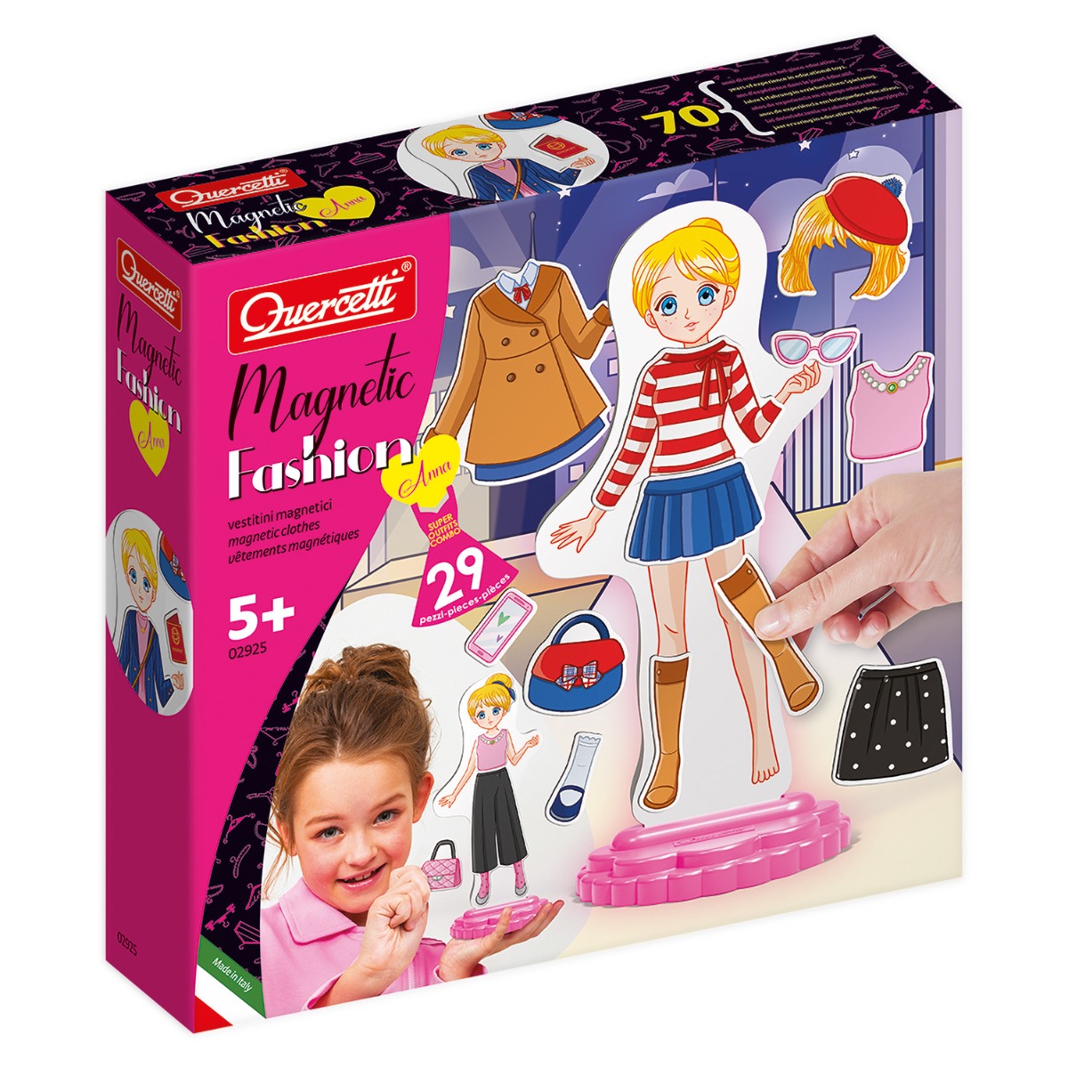 Set Magnetic Quercetti Fashion Anna - Joc Creativ Vestimentar