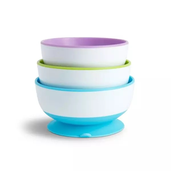 Set 3 boluri Stay Put Munchkin cu ventuza 6L+ - imagine 5