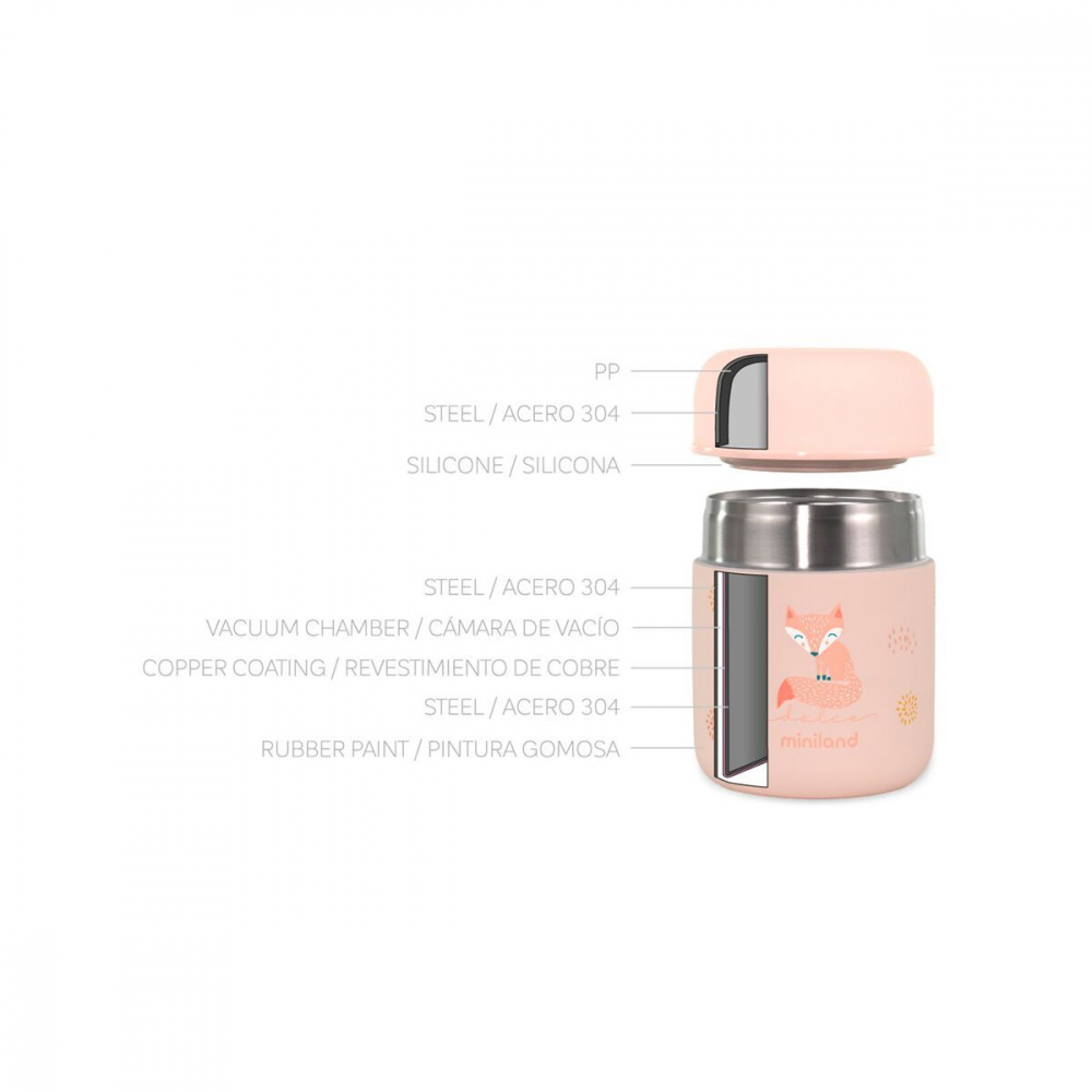Termos Miniland Mini Candy 280ml - Mâncare Solidă - imagine 2