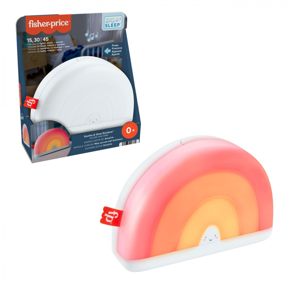 Lampa Muzicala Fisher-Price Soothe & Glow Rainbow - imagine 5