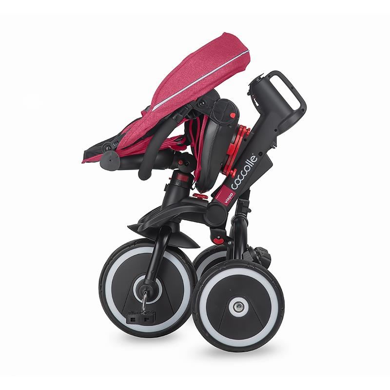 Tricicleta Coccolle Vispo Magenta | Multifuncțională Pliabilă - imagine 10