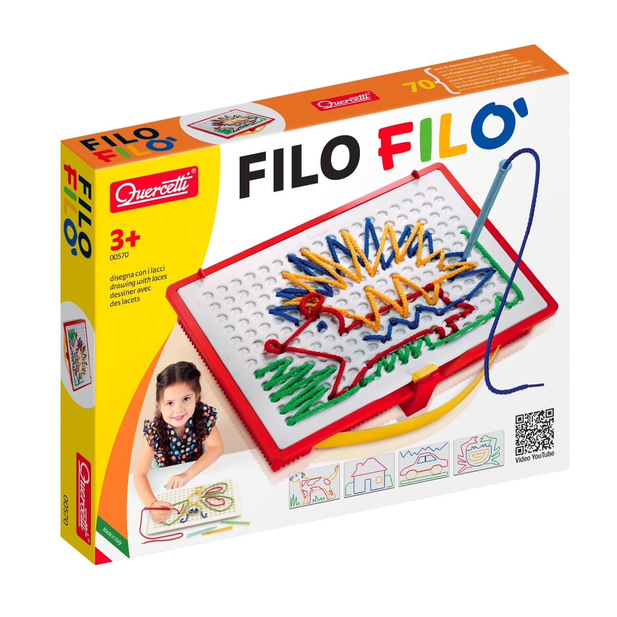 Joc Creativ cu Sireturi Quercetti Filo