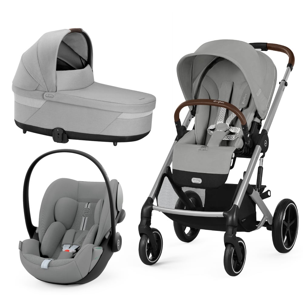 Carucior Cybex Balios S Lux 3 in 1 Silver Stone Grey