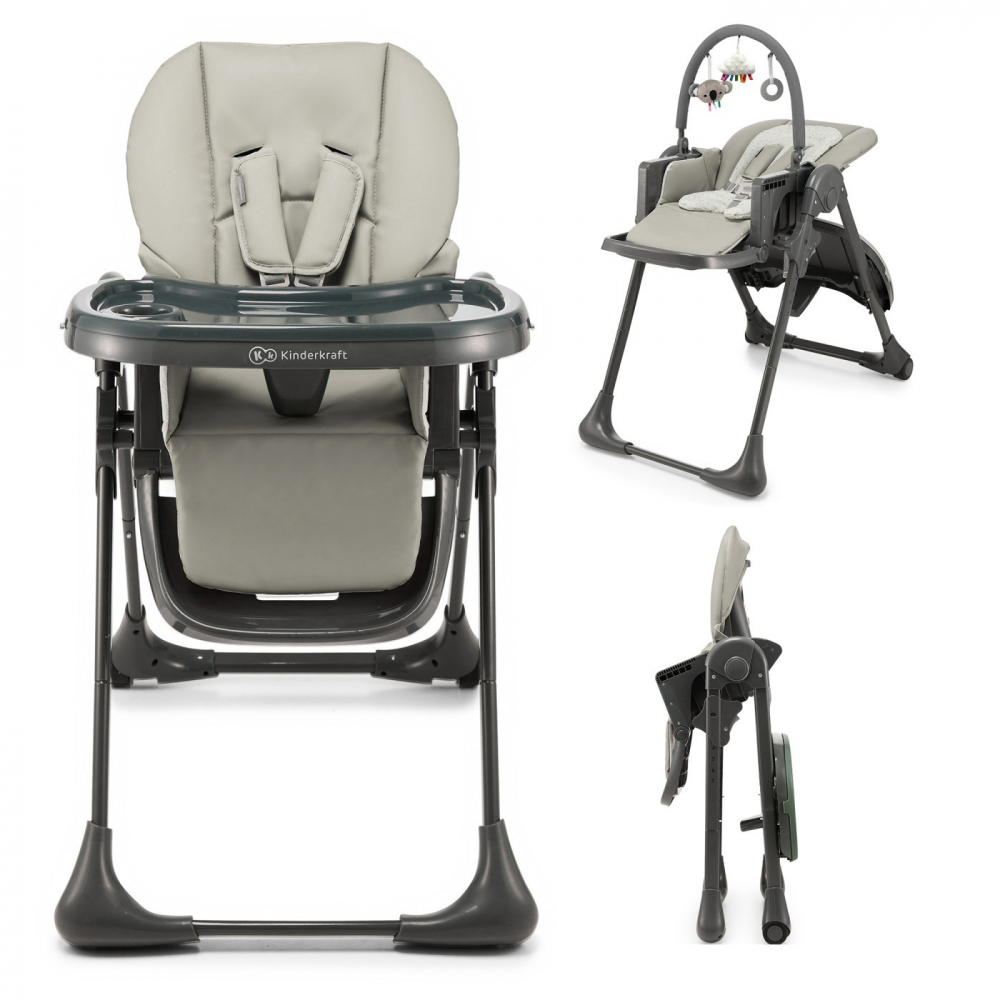 Tummie Grey - Scaun 2-în-1 Kinderkraft Pliabil - imagine 2