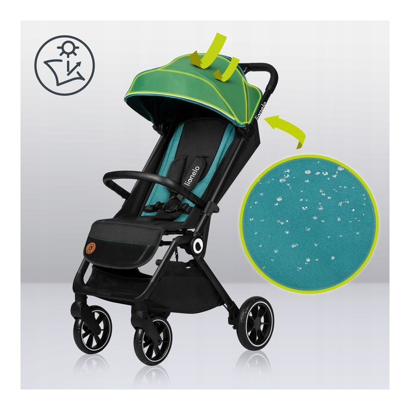 Carucior Lionelo Cloe Verde, Pliare Compacta si Usor - imagine 4