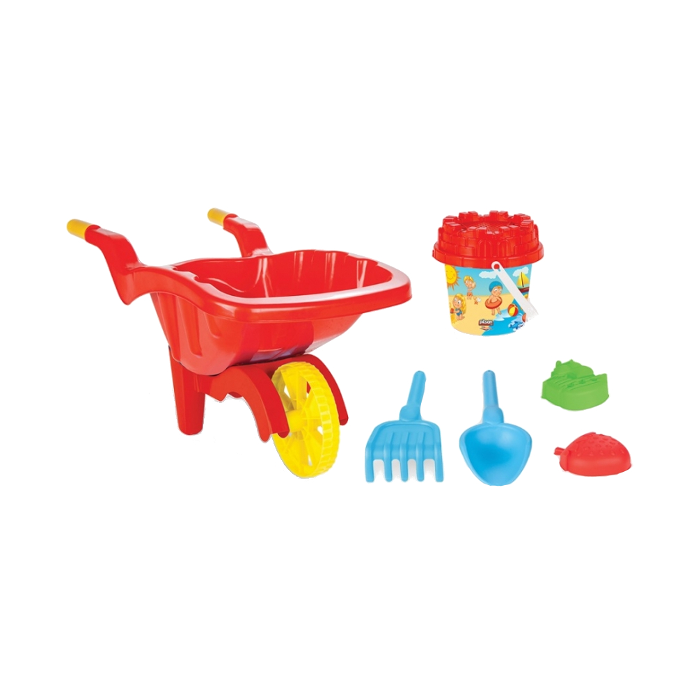 Set roaba cu jucării nisip Pilsan Red, Exterior