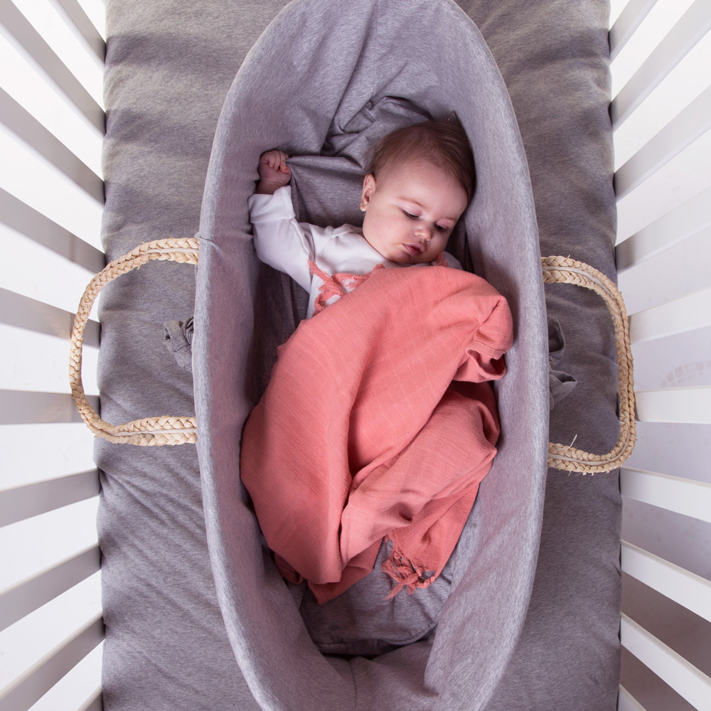 Cos Bebe Childhome Moise Alb, Ecologic și Lavabil - imagine 4