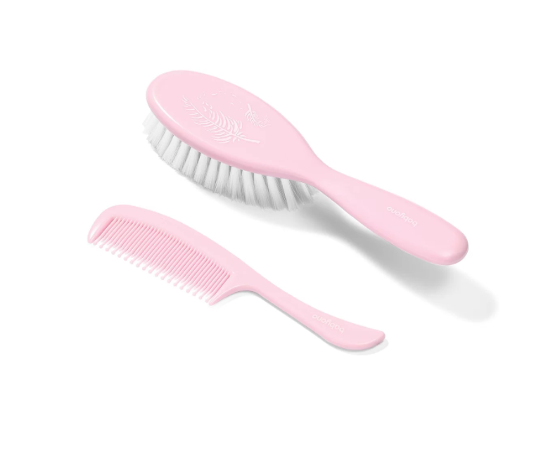 Set Perie și Pieptene Babyono Pink, Peri Moi
