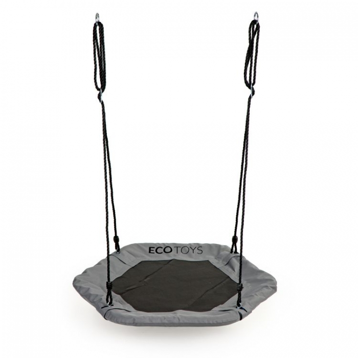 Leagan Ecotoys MIR6023 gri, siguranta maxima pentru copii - imagine 6