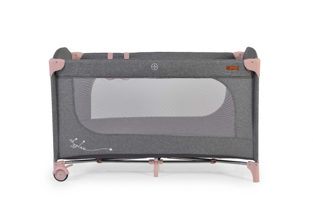 Patut pliabil Cangaroo SkyGlow Pink, 1 nivel - imagine 11
