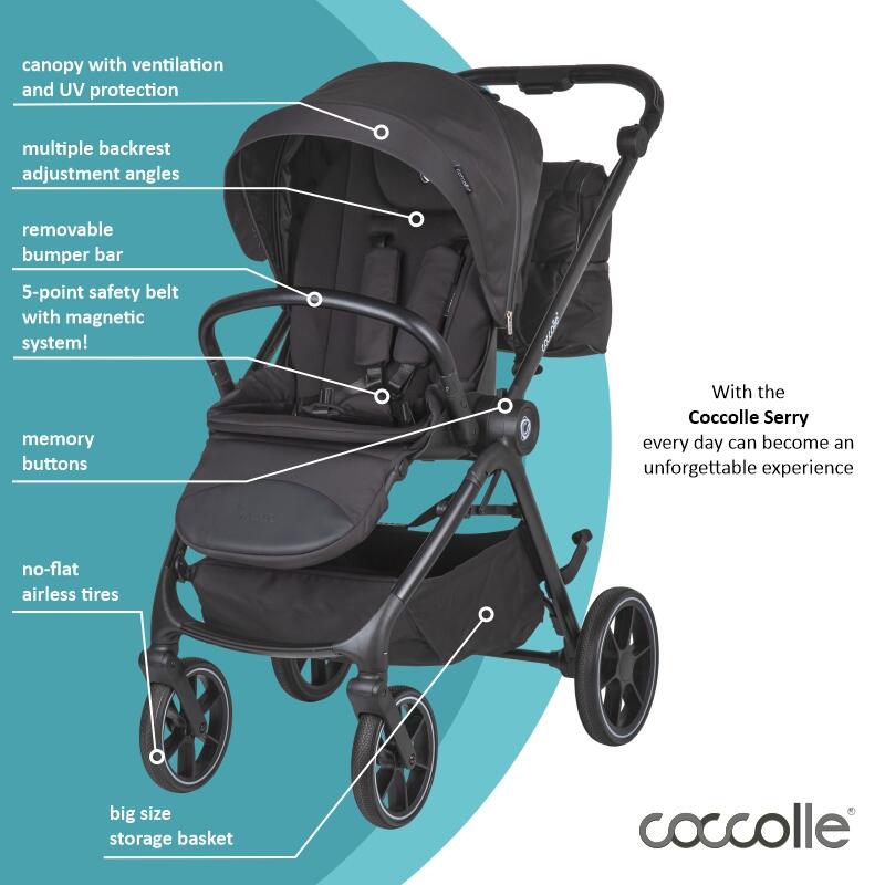 Carucior 2in1 Coccolle Serry - Mobilitate Premium - imagine 4