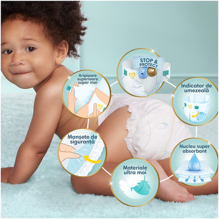 Scutece Pampers Premium Care cu Protecție Dublă - imagine 6