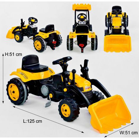 Tractor Pedale Pilsan Active cu Cupa Galben - imagine 8