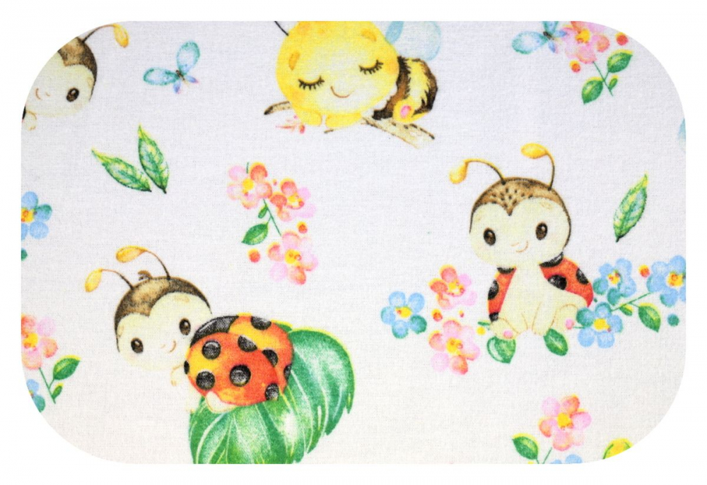 Scutec Finet Egakids Fairytale Bugs, 100% Bumbac - imagine 2