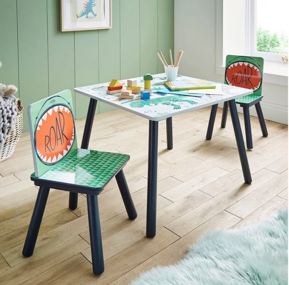 Set Masa+Scaune Dinosaur Ginger Home Copii