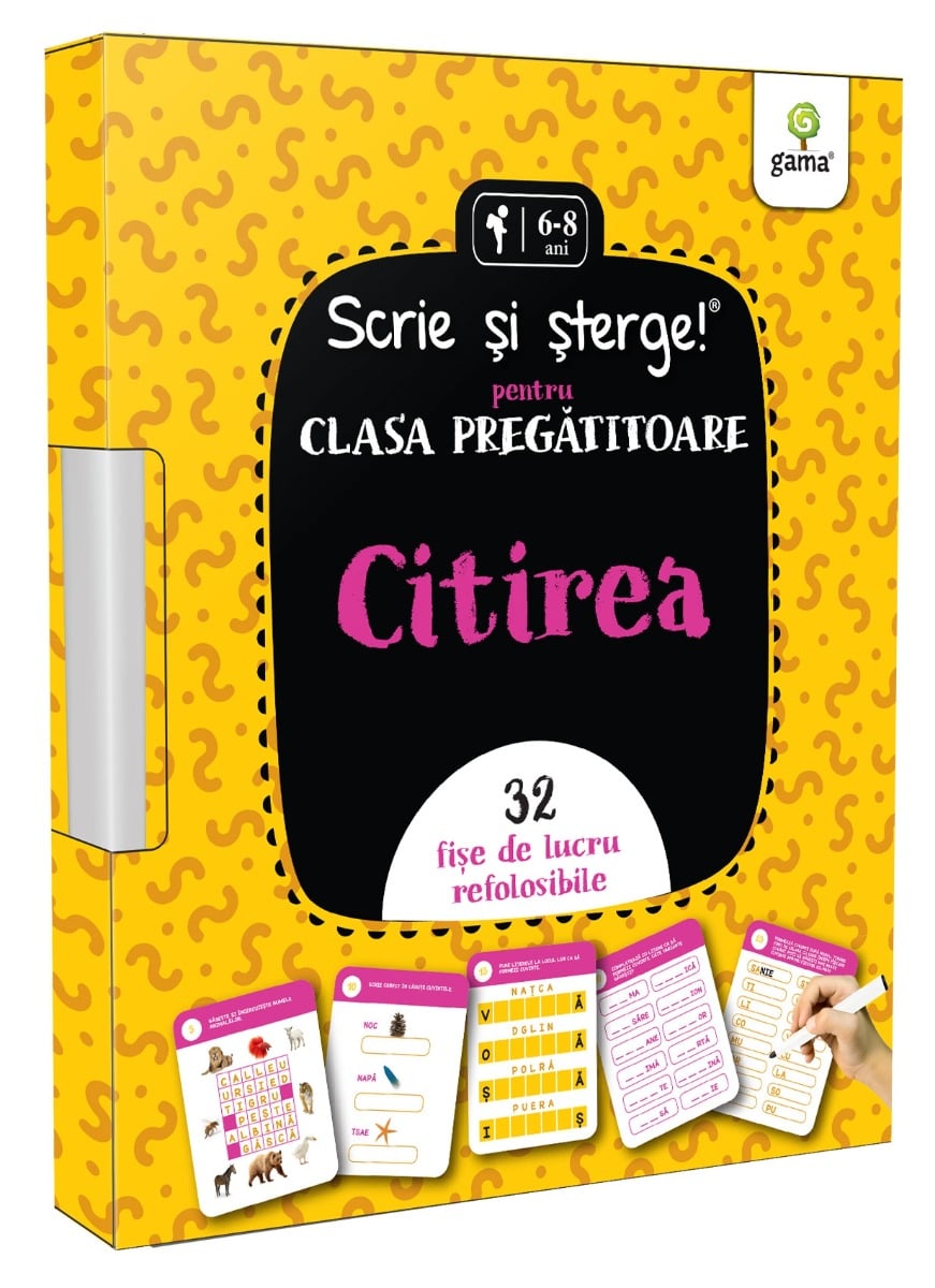 Scrie și Șterge Gama | Citire, Prescolari
