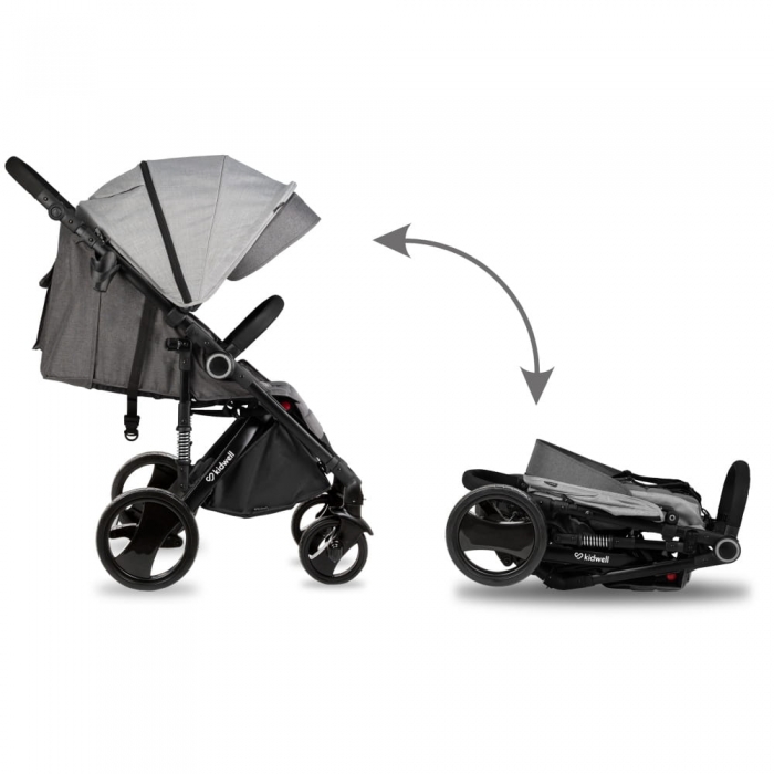 Carucior Sport Kidwell Carell Light Gray - imagine 7