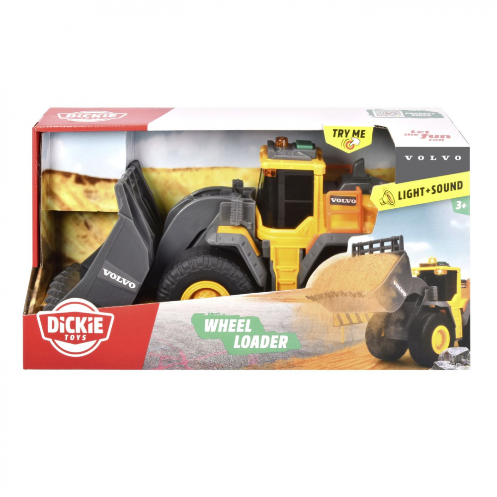 Excavator Volvo cu Sunete și Lumini Simba
