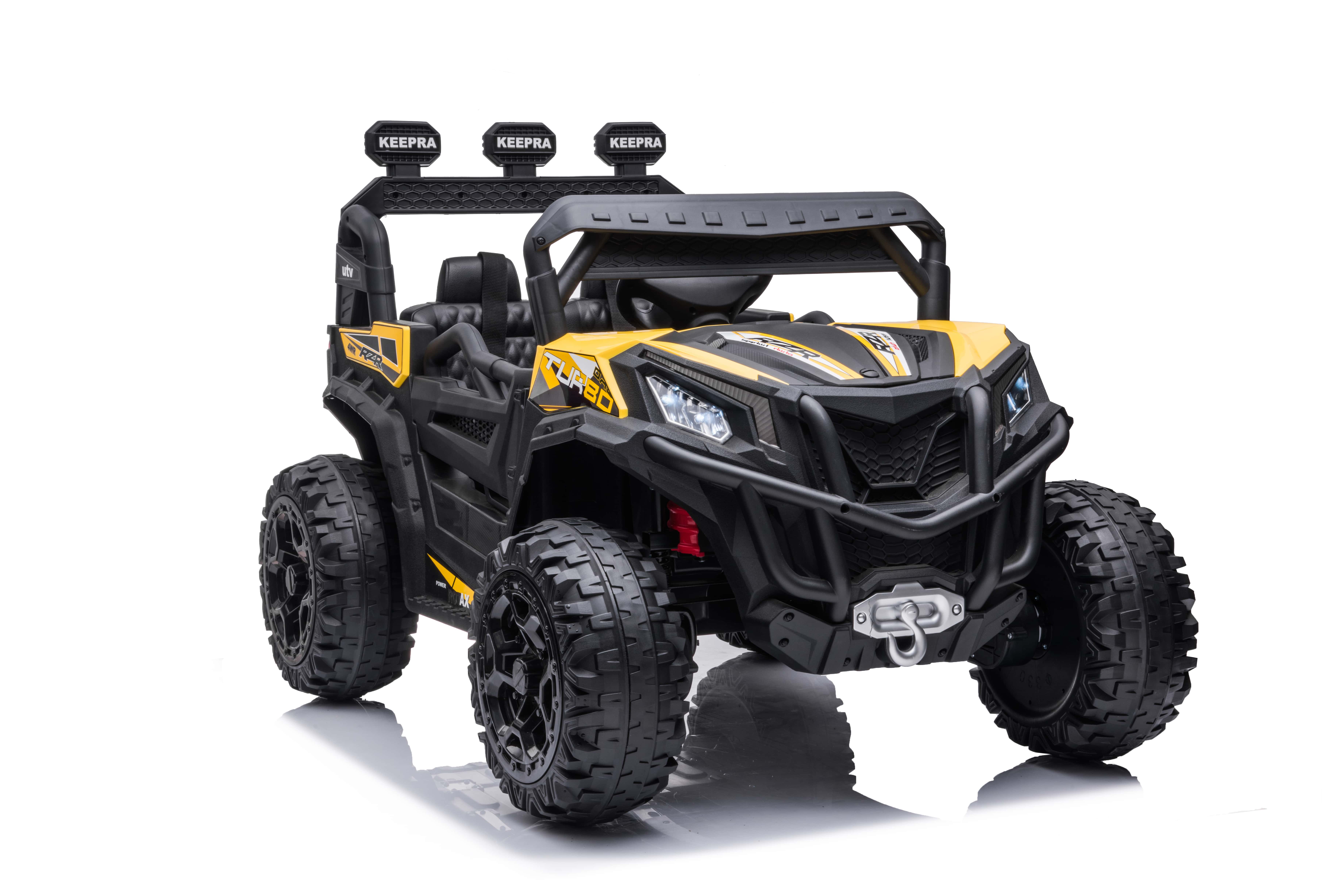 Masinuta Electrica UTV Turbo RZR 4x4 Galben - imagine 3