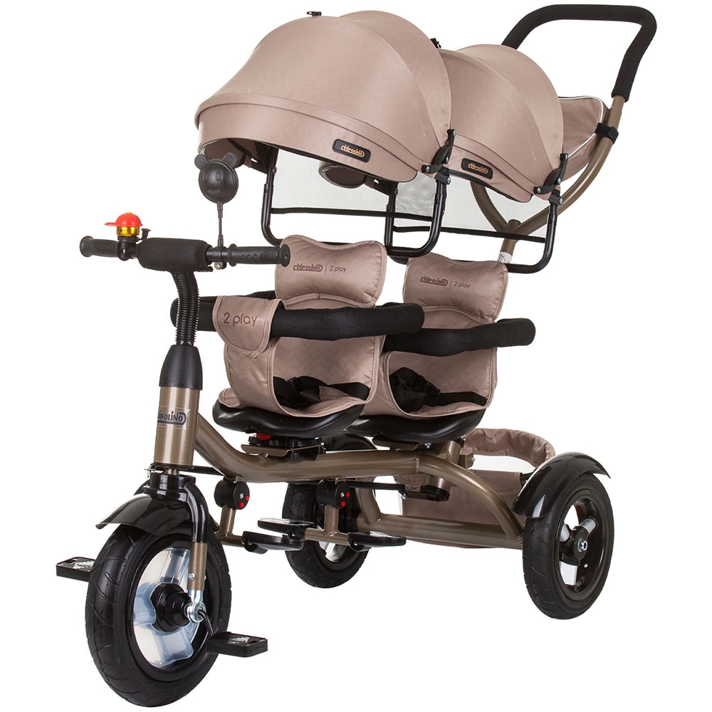 Tricicleta Gemeni Chipolino 2Play Golden Beige - imagine 4