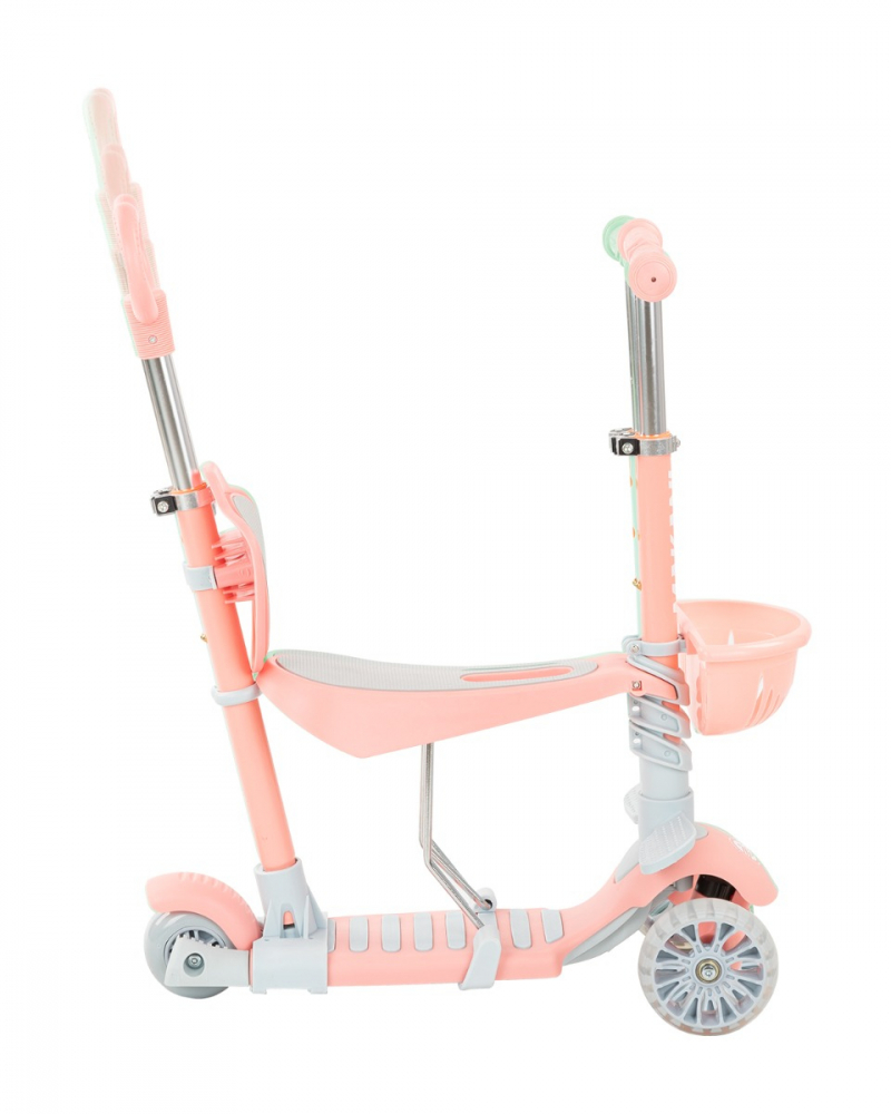 Trotineta KikkaBoo BonBon 4in1 Candy Pink, Roz - imagine 10