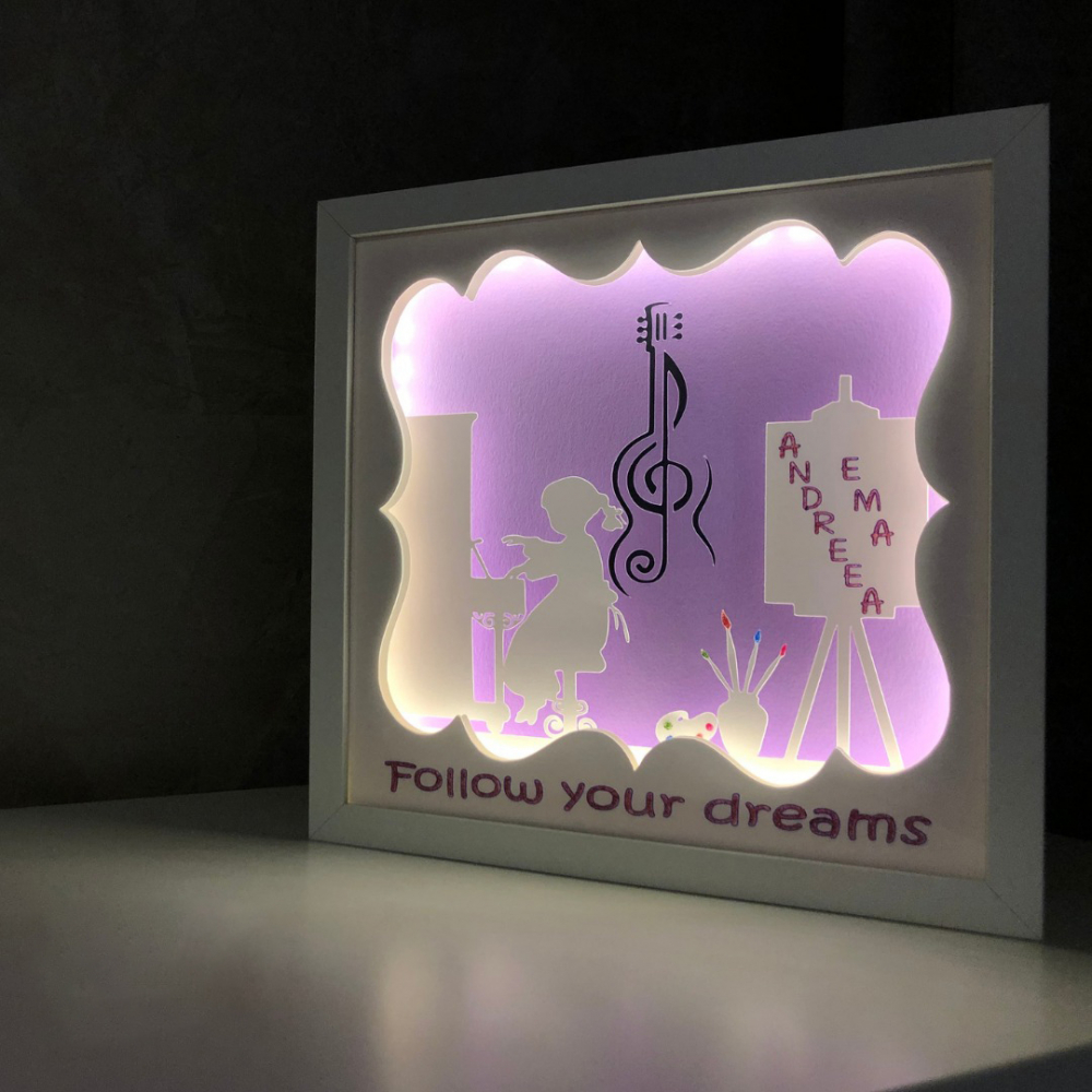Tablou Luminos Fetita 017 Noorhandmadeatelier