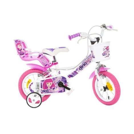 Bicicleta Dino Fairy 12" - Copii 3-5 Ani