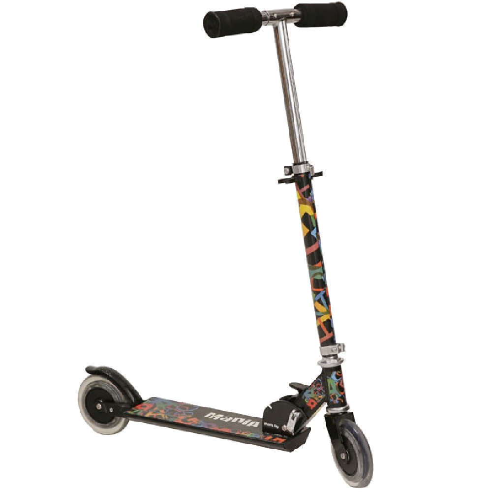 Trotineta Pliabila Moni Magic Black, 3-8 Ani