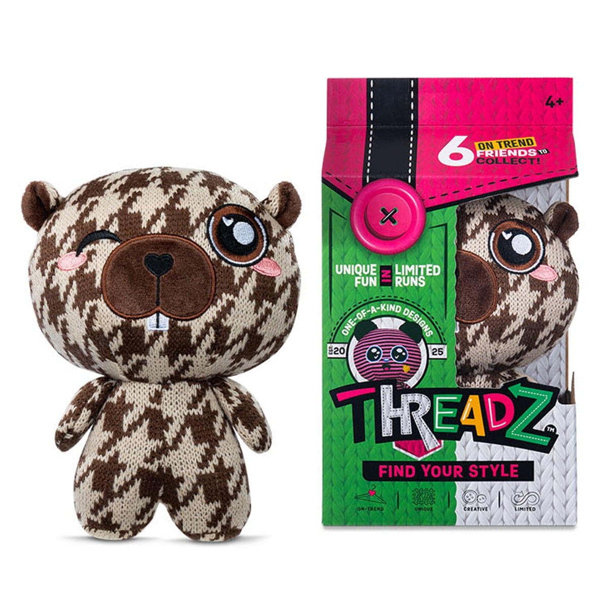 Jucărie Plus Threadz Beaver - Ediție Limitată