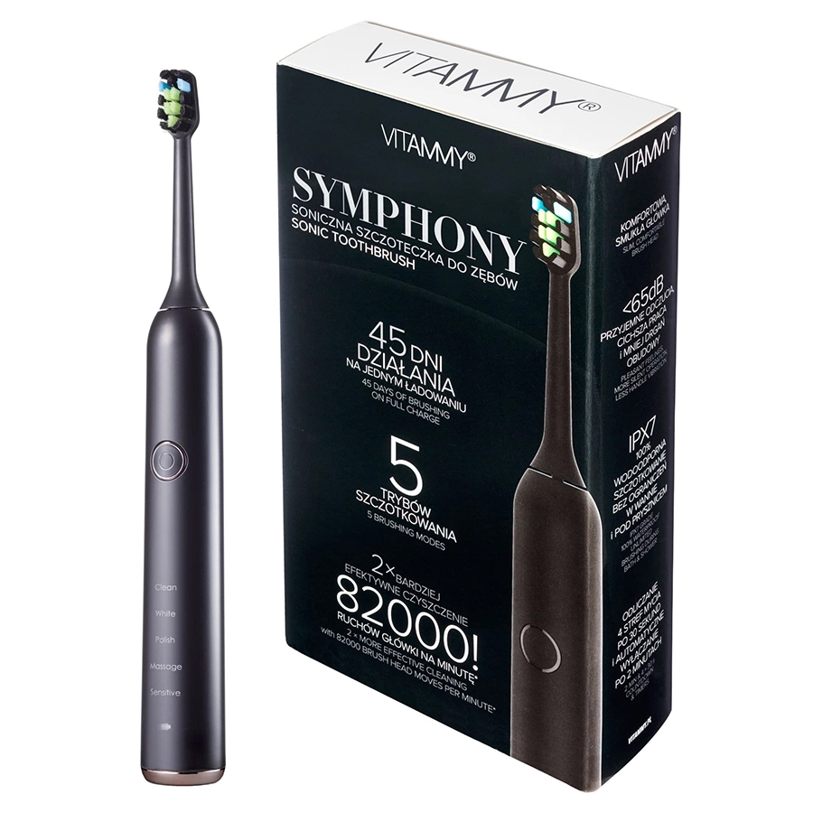 Periuță Electrică Vitammy Symphony, Negru, Curățare Profundă - imagine 6