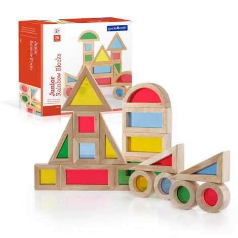 Junior Rainbow Blocks Guidecraft - Educativ