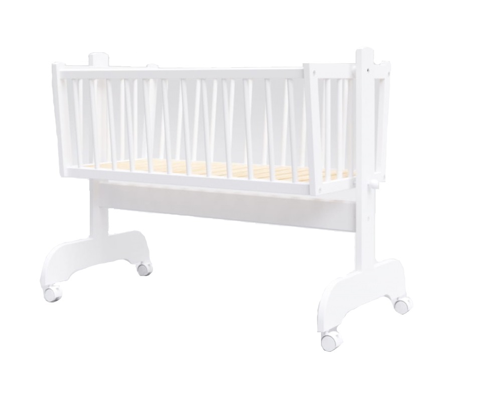 Patut balansoar Nichiduta Baby Zoo Alb, 90x40 cm - imagine 7