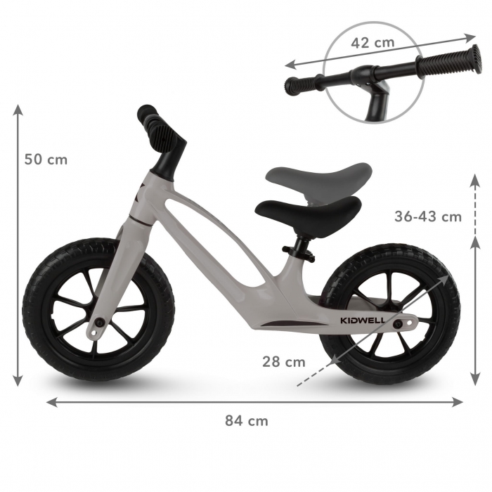 Bicicletă Kidwell Vito fără pedale, cadru magneziu - imagine 9