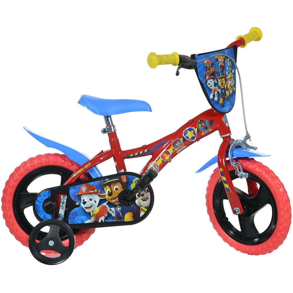 Bicicleta Dino Bikes Paw Patrol 12 inch, cu Roti Ajutatoare - imagine 3